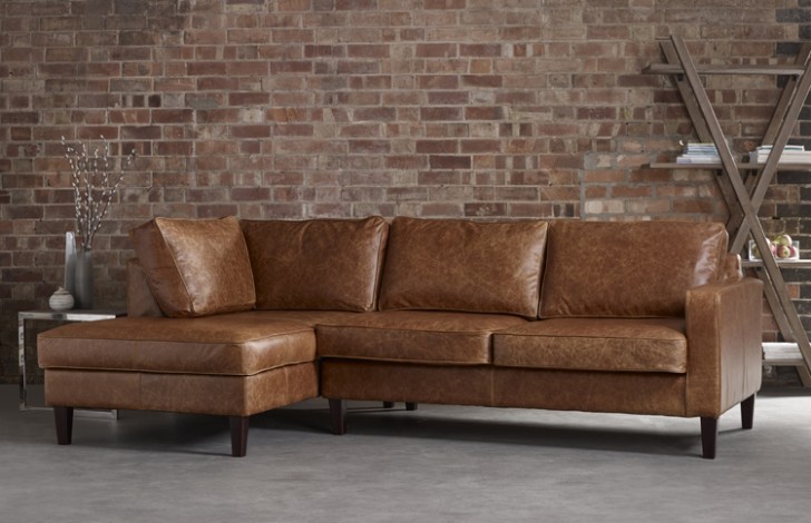 leather left chaise sofa