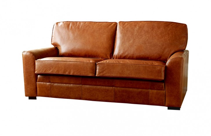 tan leather sofa beds