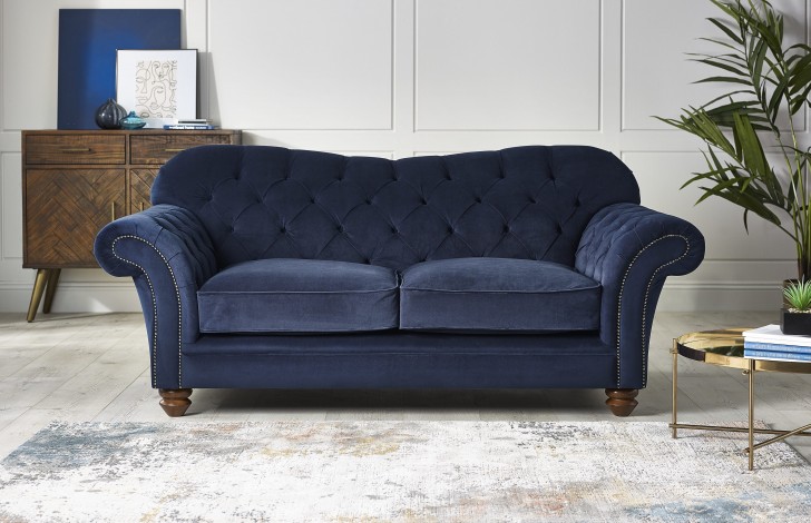 Crompton Vintage Fabric Sofa | Fabric Chesterfield Sofas