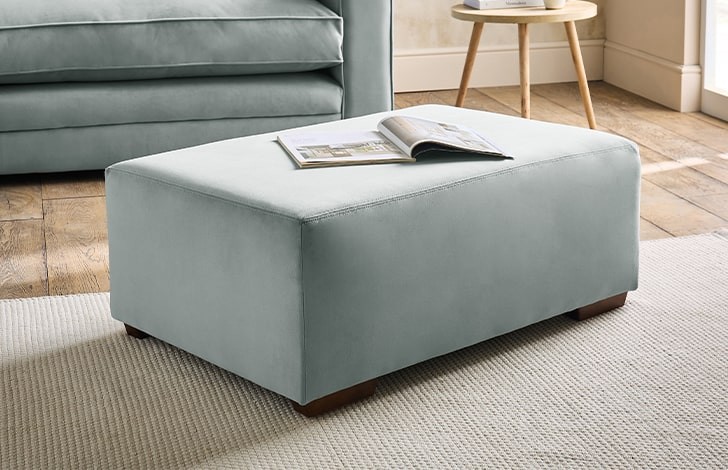 Mocha Large Footstool With Table