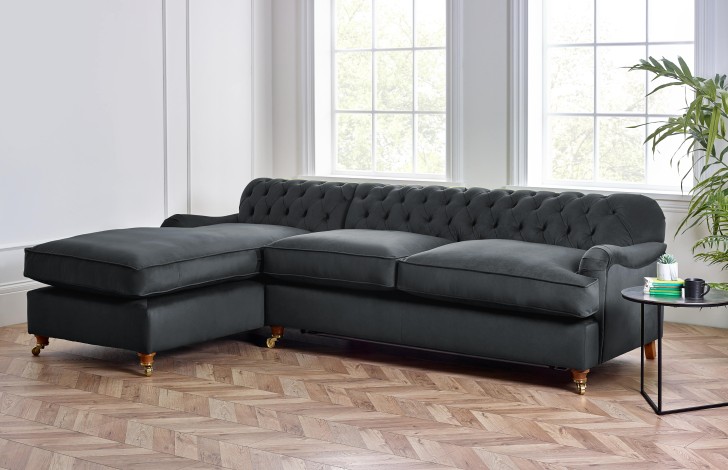 Harris Chesterfield Chaise Sofa