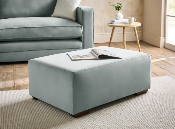 Macy Large Fabric Footstool