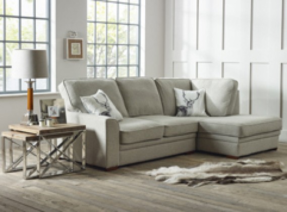 Liberty fabric chaise sofa