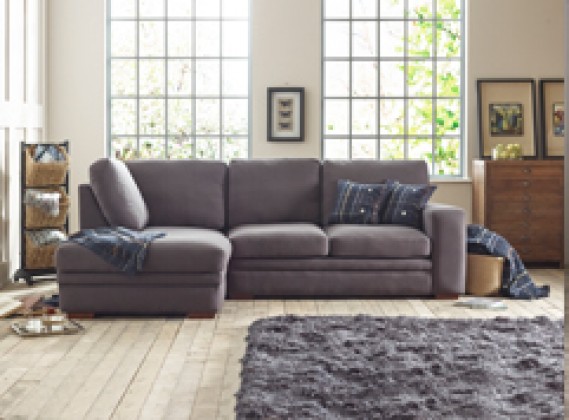 Abbey fabric corner chaise sofa