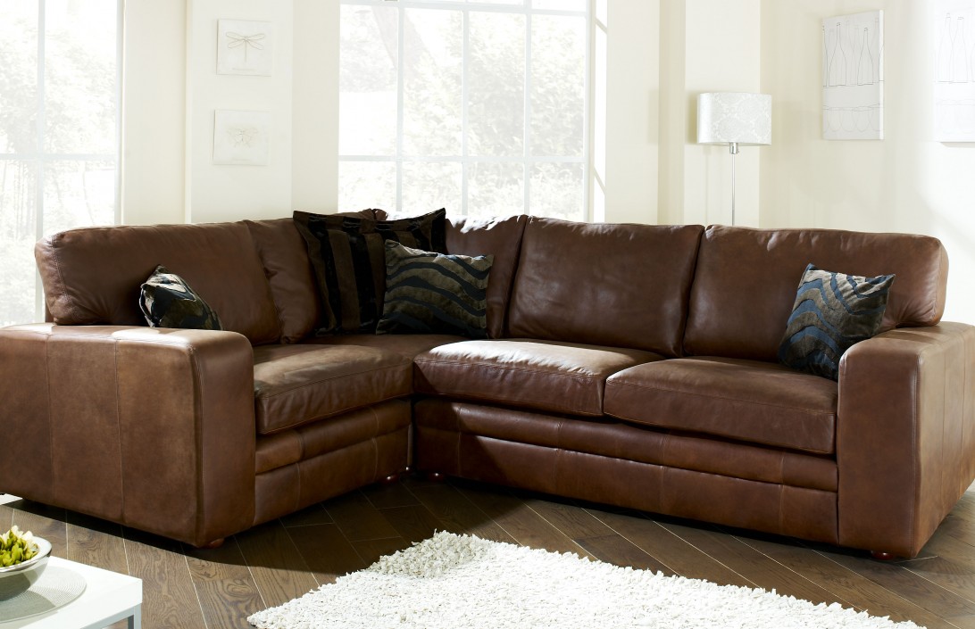 deep comfy leather sofa